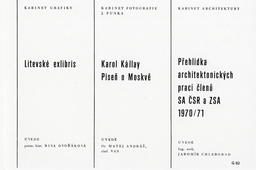 Přehlídka architektonických prací 1970/71